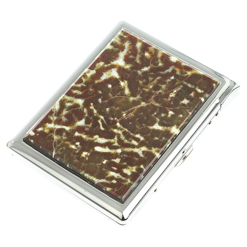 Портсигар с газовой зажигалкой из натурального камня Офит Благородный Stone Cigarettes Cases Коричневый Серебряный Портсигар с газовой зажигалкой из натурального камня Офит Благородный Stone Cigarettes Cases Коричневый Серебряный в Кирове | Loft Concept