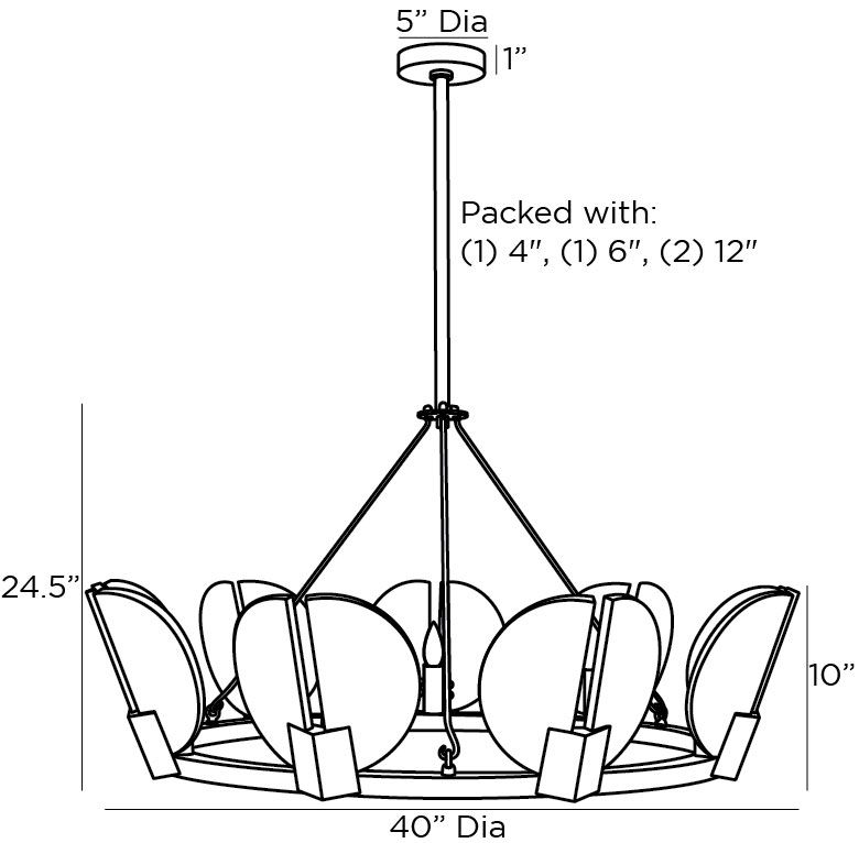 Люстра Arteriors SIERRA CHANDELIER GOLD в Кирове