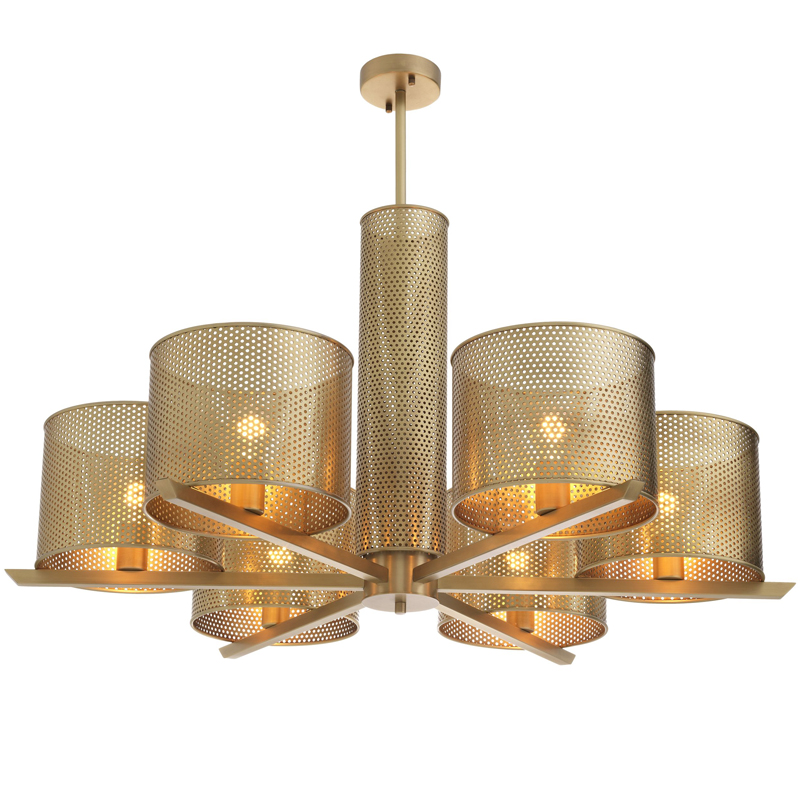 Люстра Eichholtz Chandelier Morrison Brass Латунь Люстра Eichholtz Chandelier Morrison Brass Латунь в Кирове | Loft Concept