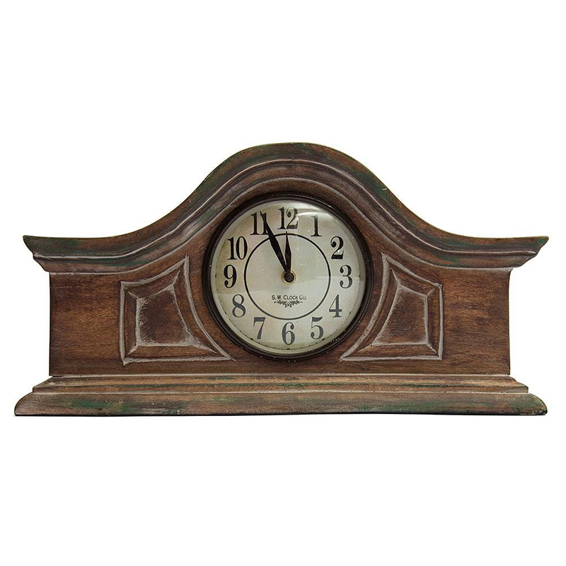 Настольные часы Classic Table Clock mango tree Древесина Настольные часы Classic Table Clock mango tree Древесина в Кирове | Loft Concept