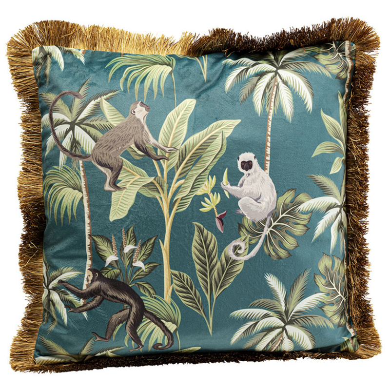 Подушка Jungle Monkeys Мульти Подушка Jungle Monkeys Мульти в Кирове | Loft Concept