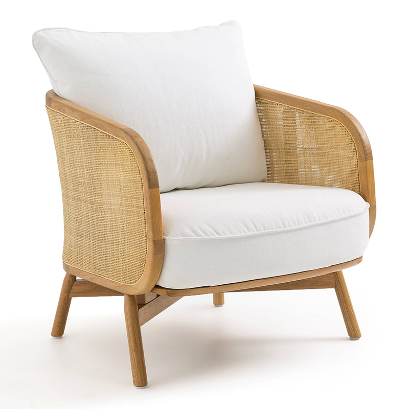 Кресло Uliva Wicker Chair Бежевый Белый Кресло Uliva Wicker Chair Бежевый Белый в Кирове | Loft Concept