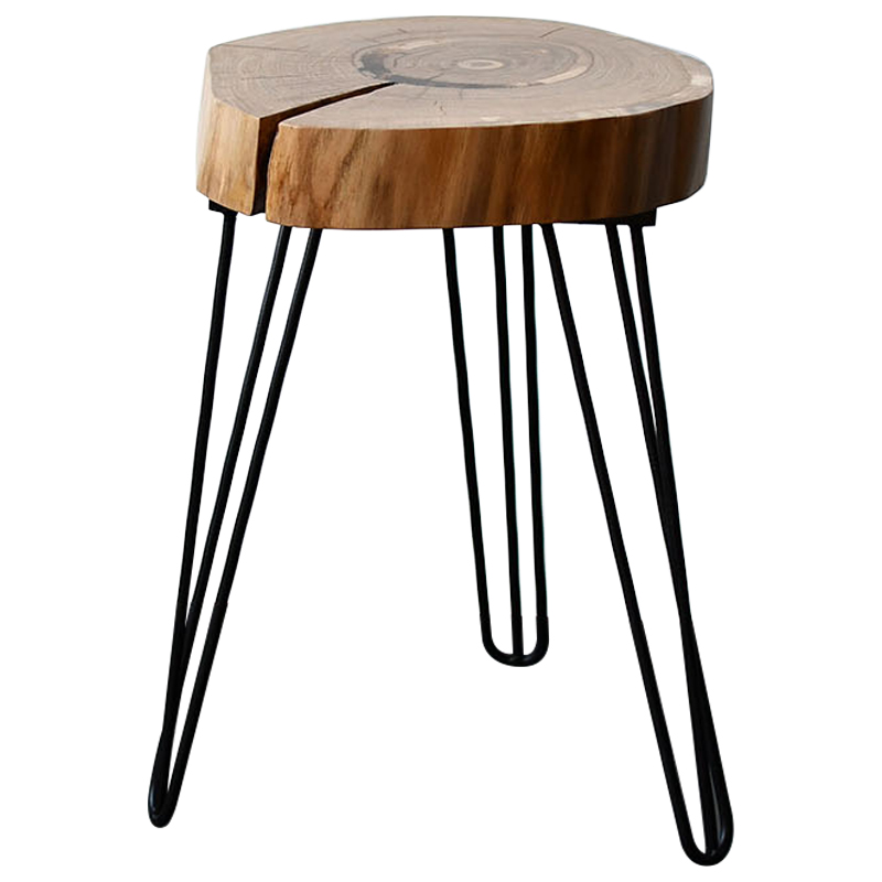 Приставной стол Morley Industrial Metal Rust Side Table Светлый дуб Черный Приставной стол Morley Industrial Metal Rust Side Table Светлый дуб Черный в Кирове | Loft Concept