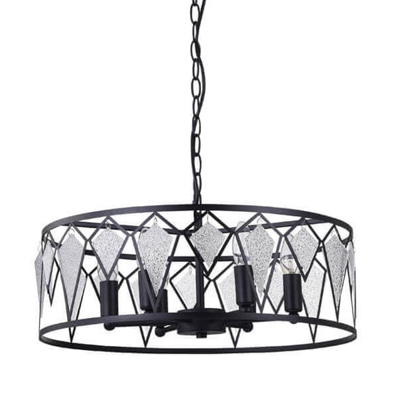 Люстра Glass Lozenges D51 Черный Люстра Glass Lozenges D51 Черный в Кирове | Loft Concept