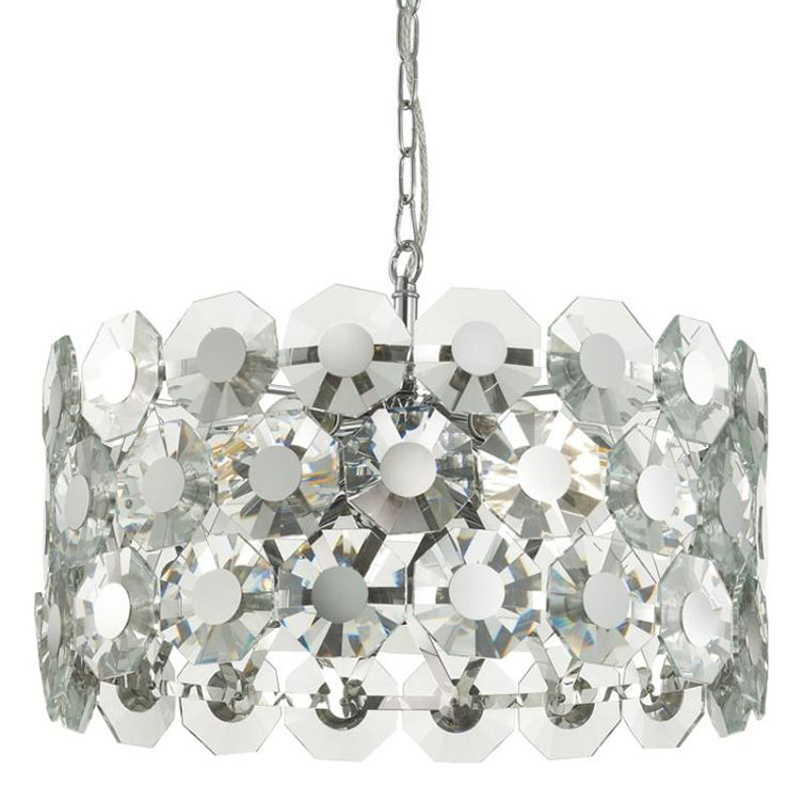Люстра Crystal Octagons Chrome Хром Прозрачное Стекло Люстра Crystal Octagons Chrome Хром Прозрачное Стекло в Кирове | Loft Concept