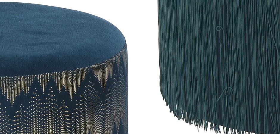 Пуф Fringe Blue - Loft-Concept в Кирове