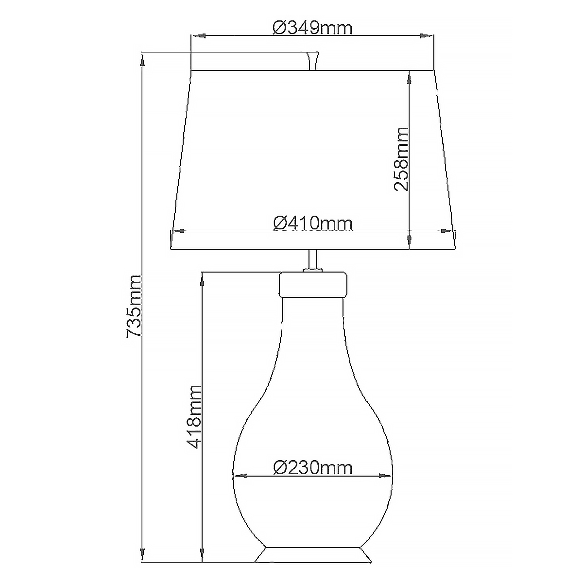 Настольная лампа с коническим дымчато-зелёным абажуром из искусственного шёлка Quintiesse в Кирове