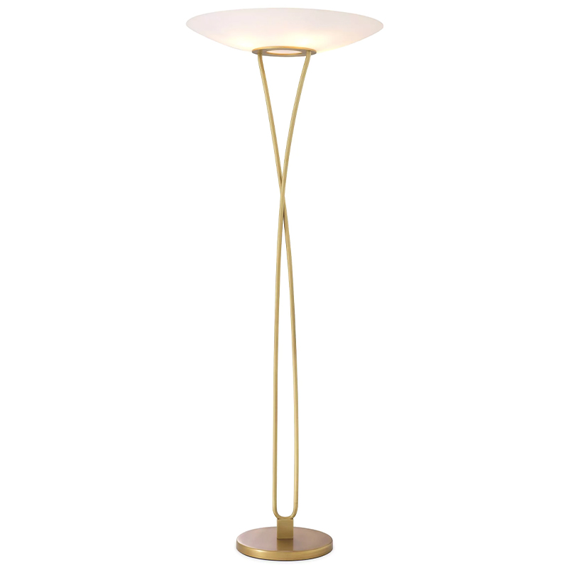 Товар Eichholtz Floor Lamp Laila Латунь Белый Товар Eichholtz Floor Lamp Laila Латунь Белый в Кирове | Loft Concept