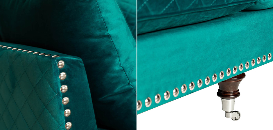 Диван Giorgio Sofa Turquoise Диван Giorgio Sofa Turquoise - Loft-Concept в Кирове