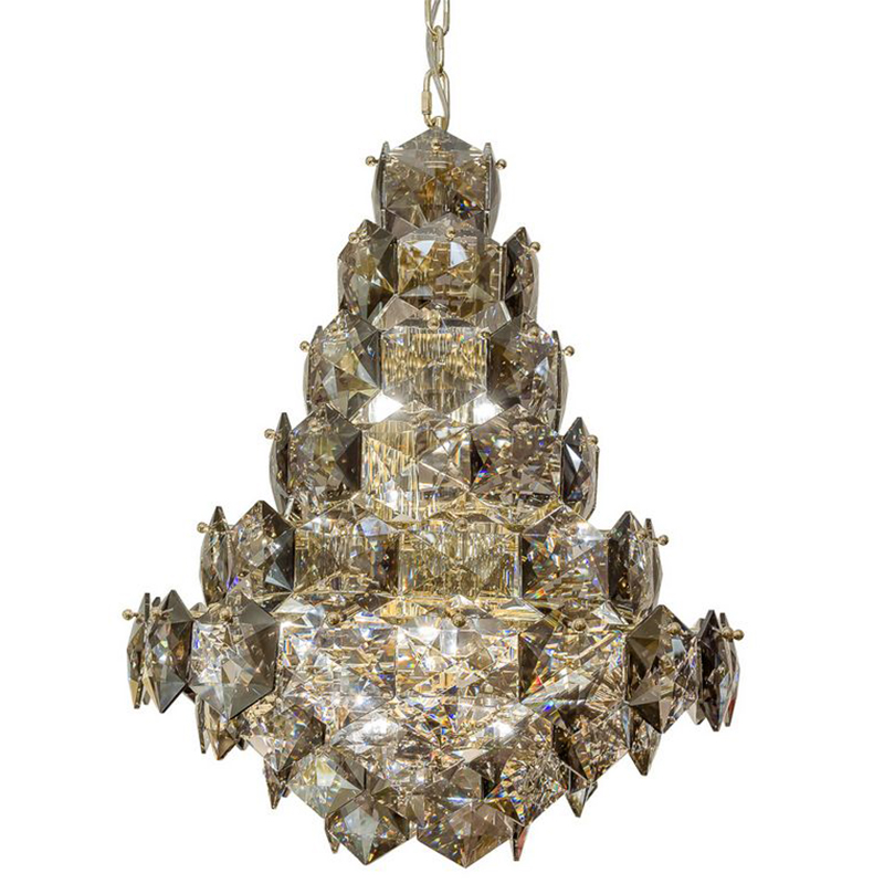 Люстра Tiers Crystal Light Chandelier Smoky 54 Золотой Дымчатый (Smoke) Люстра Tiers Crystal Light Chandelier Smoky 54 Золотой Дымчатый (Smoke) в Кирове | Loft Concept