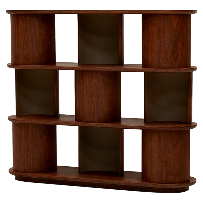 Стеллаж Zacharie Brown Wood Rack Коричневый Стеллаж Zacharie Brown Wood Rack Коричневый в Кирове | Loft Concept