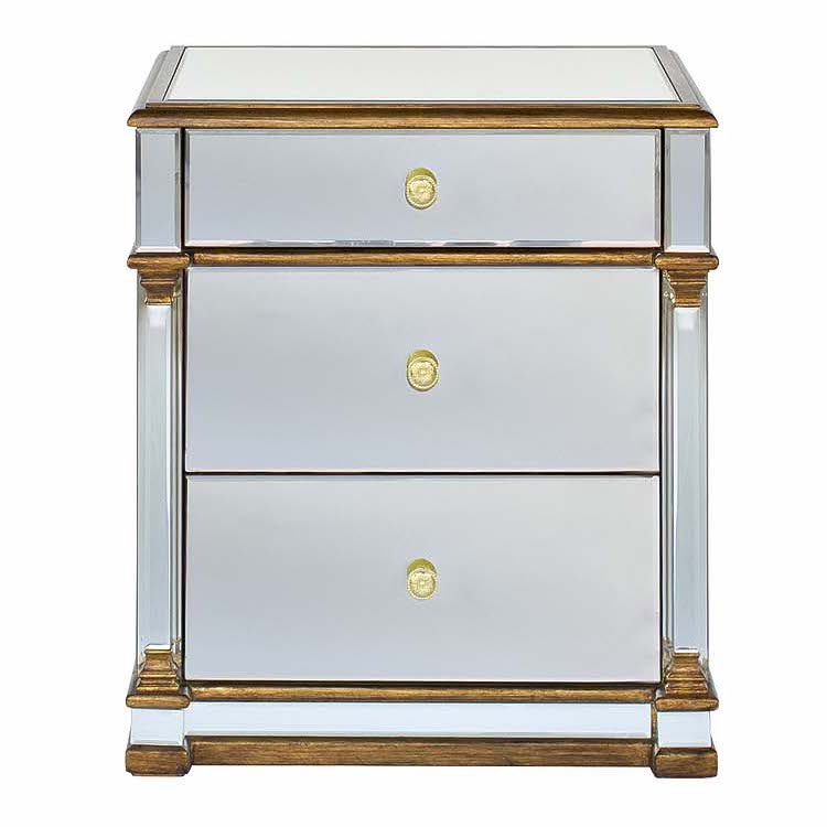 Тумба Mirror Classic Nightstand Зеркало Золотой Тумба Mirror Classic Nightstand Зеркало Золотой в Кирове | Loft Concept