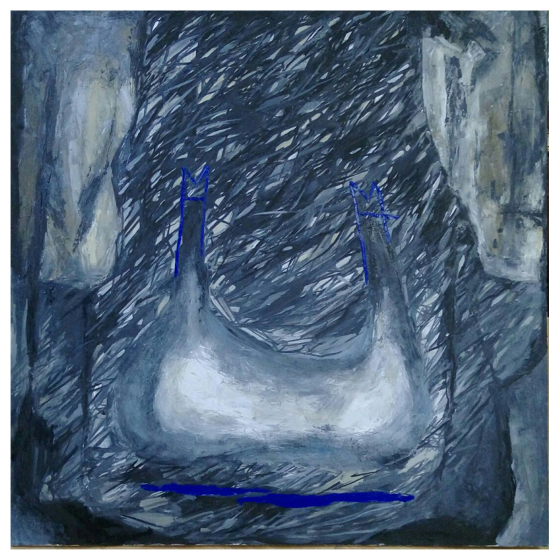Картина Blue Abstract Still Life Синий Картина Blue Abstract Still Life Синий в Кирове | Loft Concept