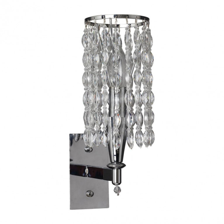 Бра Messina Crystal Wall Lamp Прозрачный Хром в Кирове | Loft Concept 