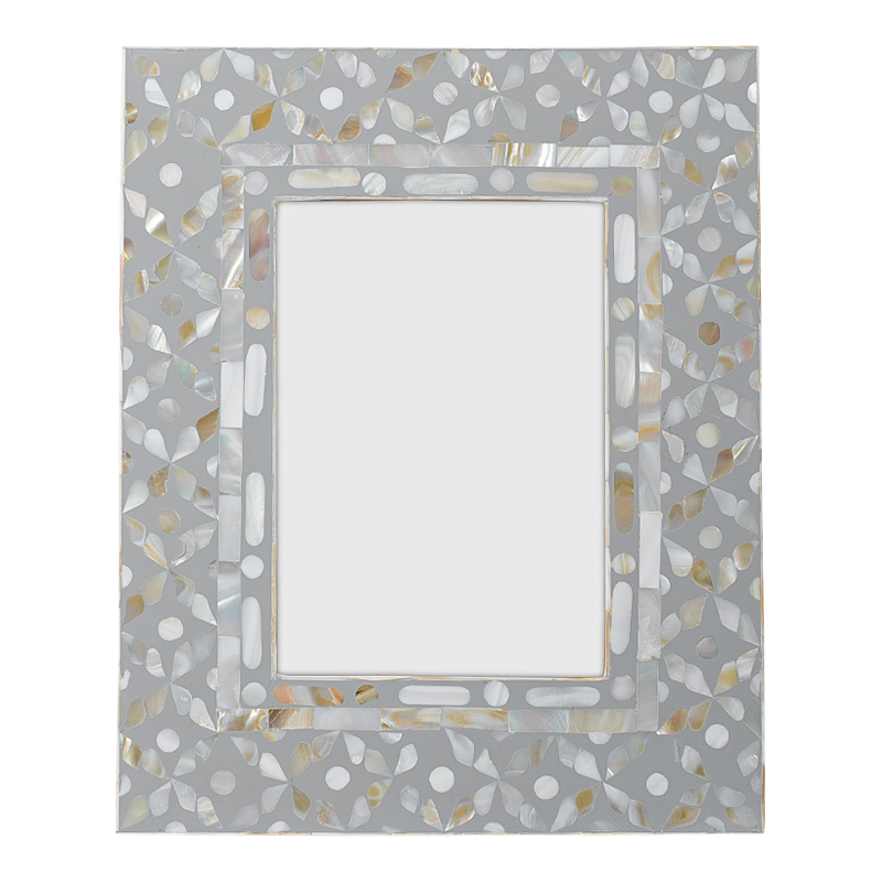 Рама для фото Bone Inlay Pearl Gray M Серый Перламутровый Рама для фото Bone Inlay Pearl Gray M Серый Перламутровый в Кирове | Loft Concept
