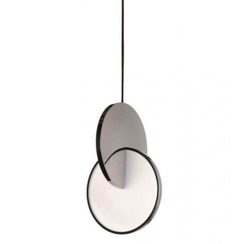 Подвесной светильник Eclipse Pendant Light Сhrome Хром Белый Подвесной светильник Eclipse Pendant Light Сhrome Хром Белый в Кирове | Loft Concept
