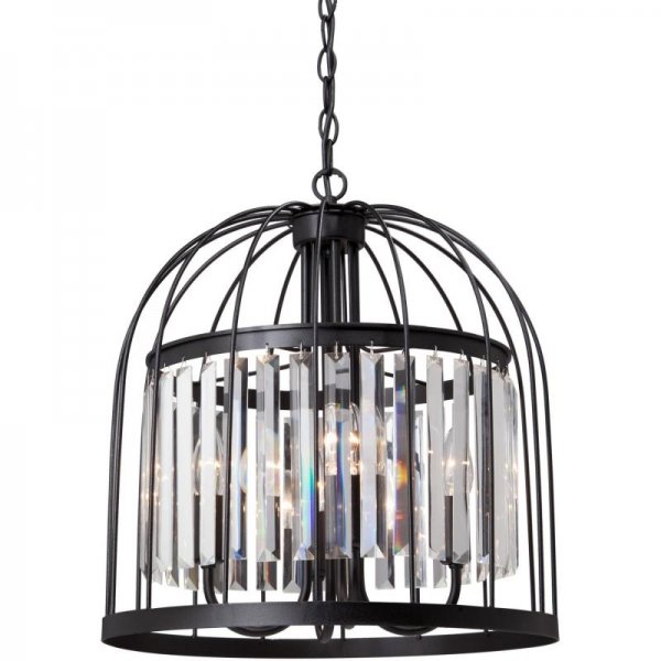 Люстра Birdcage Chandelier Fountain Black Люстра Birdcage Chandelier Fountain Black в Кирове | Loft Concept