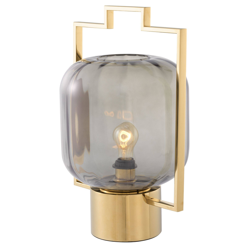 Настольная лампа Eichholtz Table Lamp Wang Золотой Стекло Смок Настольная лампа Eichholtz Table Lamp Wang Золотой Стекло Смок в Кирове | Loft Concept
