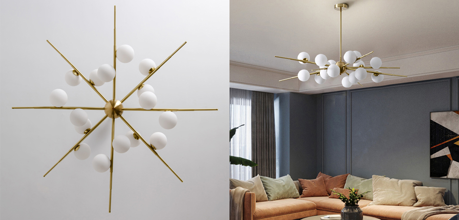 Люстра Cherry Bomb 16 balls Gold Люстра Cherry Bomb 16 balls Gold - Loft-Concept в Кирове