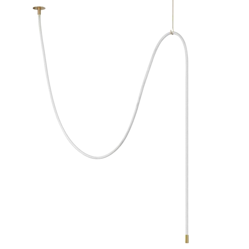Подвесной Светильник LUKE LAMPCO TRACER LAMP 4м Белый Золотой Подвесной Светильник LUKE LAMPCO TRACER LAMP 4м Белый Золотой в Кирове | Loft Concept