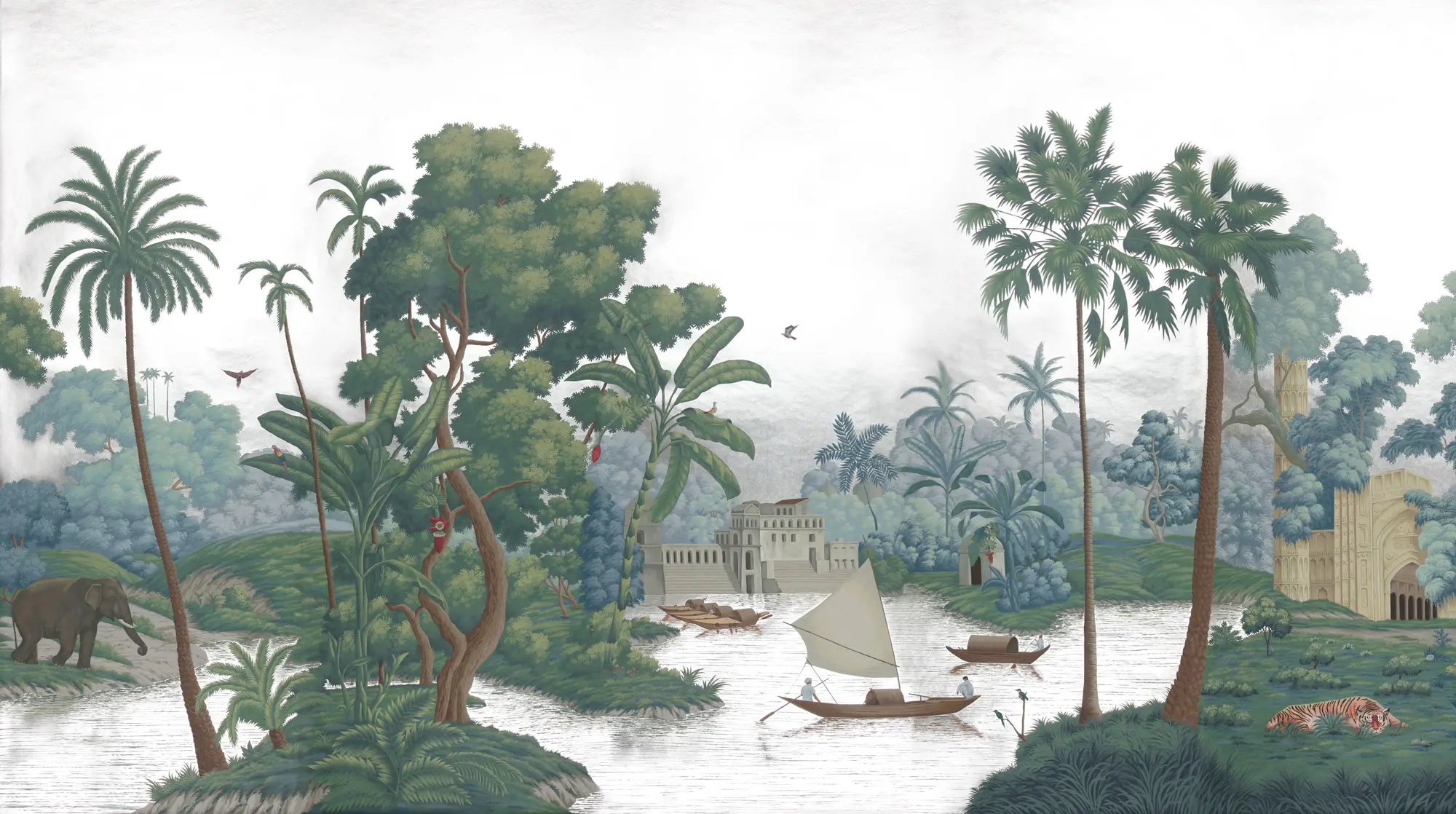 Обои ручная роспись River Scenes of Bengal Kolkata Обои ручная роспись River Scenes of Bengal Kolkata - постер Loft-Concept в Кирове
