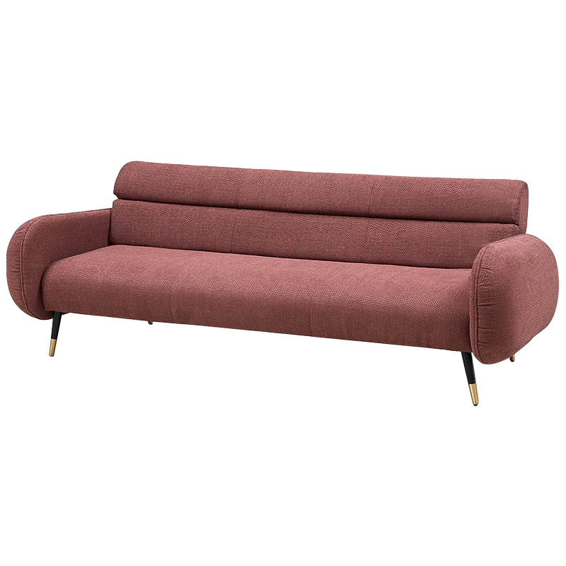 Диван Hebert Sofa Red L Красный Красный Черный Латунь Диван Hebert Sofa Red L Красный Красный Черный Латунь в Кирове | Loft Concept