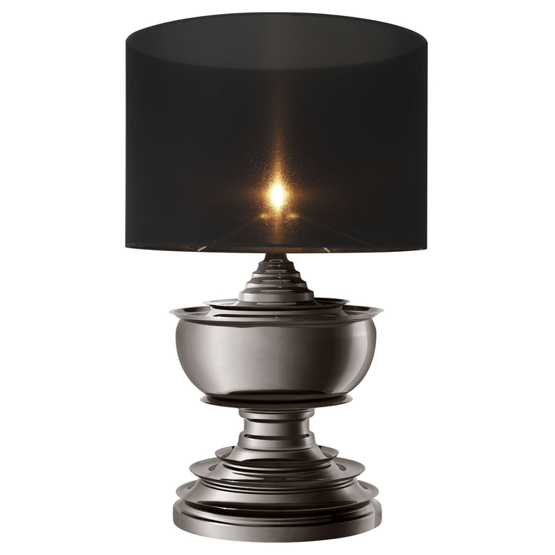 Настольная лампа Eichholtz Table Lamp Pagoda Black nickel Темный никель Черный Настольная лампа Eichholtz Table Lamp Pagoda Black nickel Темный никель Черный в Кирове | Loft Concept