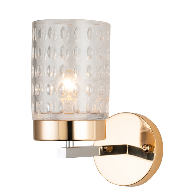 Бра Didian Sconce Глянцевое золото Хром Прозрачный в Кирове | Loft Concept 