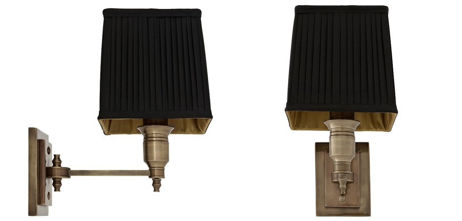 Бра Wall Lamp Lexington Single Brass+Black Бра Wall Lamp Lexington Single Brass+Black - Loft-Concept в Кирове
