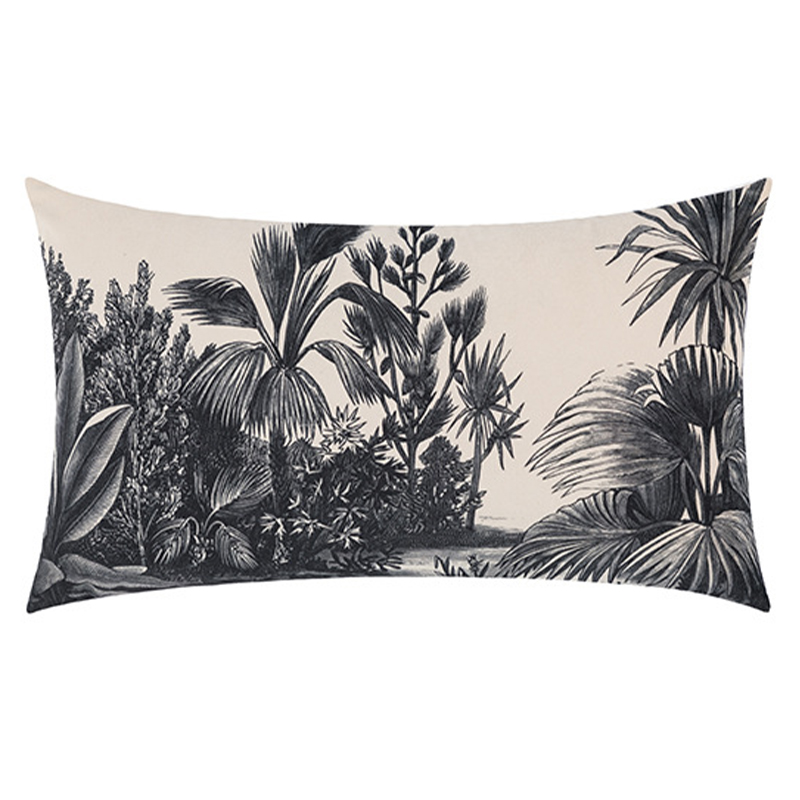 Декоративная подушка Rainforest Cushion Бежевый Черный Декоративная подушка Rainforest Cushion Бежевый Черный в Кирове | Loft Concept