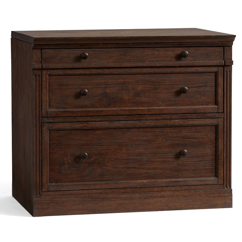 Комод с двумя ящиками Benjamin Chest of 2 Drawers Бежево-серый Белый Коричневый Черный Комод с двумя ящиками Benjamin Chest of 2 Drawers Бежево-серый Белый Коричневый Черный в Кирове | Loft Concept