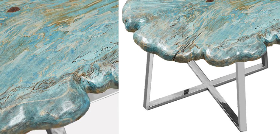 Приставной стол Melted Turquoise Приставной стол Melted Turquoise - Loft-Concept в Кирове