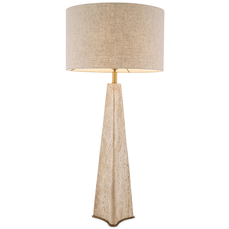 Настольная лампа Eichholtz Table Lamp Benson Бежевый Бежево-серый Латунь Настольная лампа Eichholtz Table Lamp Benson Бежевый Бежево-серый Латунь в Кирове | Loft Concept