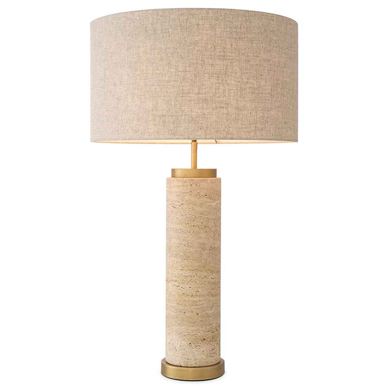 Настольная лампа Eichholtz Table Lamp Lxry Бежевый Бежево-серый Латунь Настольная лампа Eichholtz Table Lamp Lxry Бежевый Бежево-серый Латунь в Кирове | Loft Concept