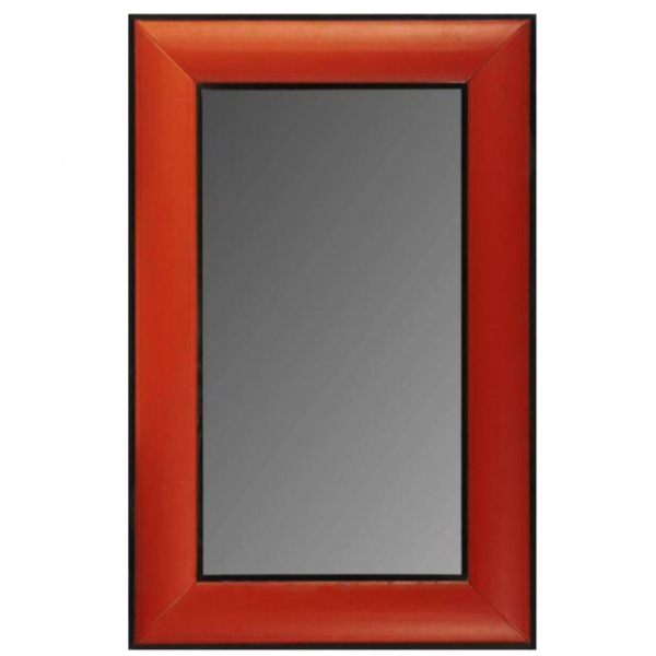 Зеркало настенное Leather Lux Mirror Square Red Красный Зеркало настенное Leather Lux Mirror Square Red Красный в Кирове | Loft Concept