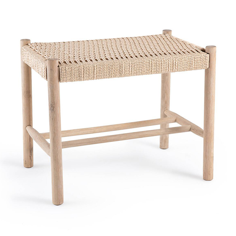 Банкетка Enzo Wicker Beige Banquet mini Бежевый Банкетка Enzo Wicker Beige Banquet mini Бежевый в Кирове | Loft Concept