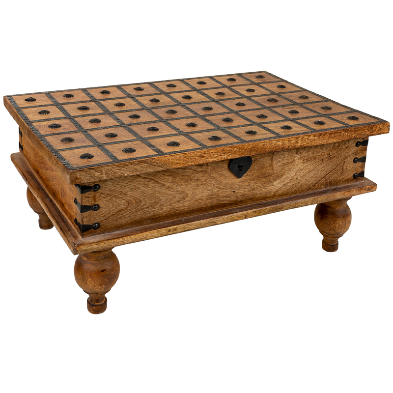 Деревянный кофейный стол Aiyla Coffee Table Коричневый Коричневый винтаж Деревянный кофейный стол Aiyla Coffee Table Коричневый Коричневый винтаж в Кирове | Loft Concept