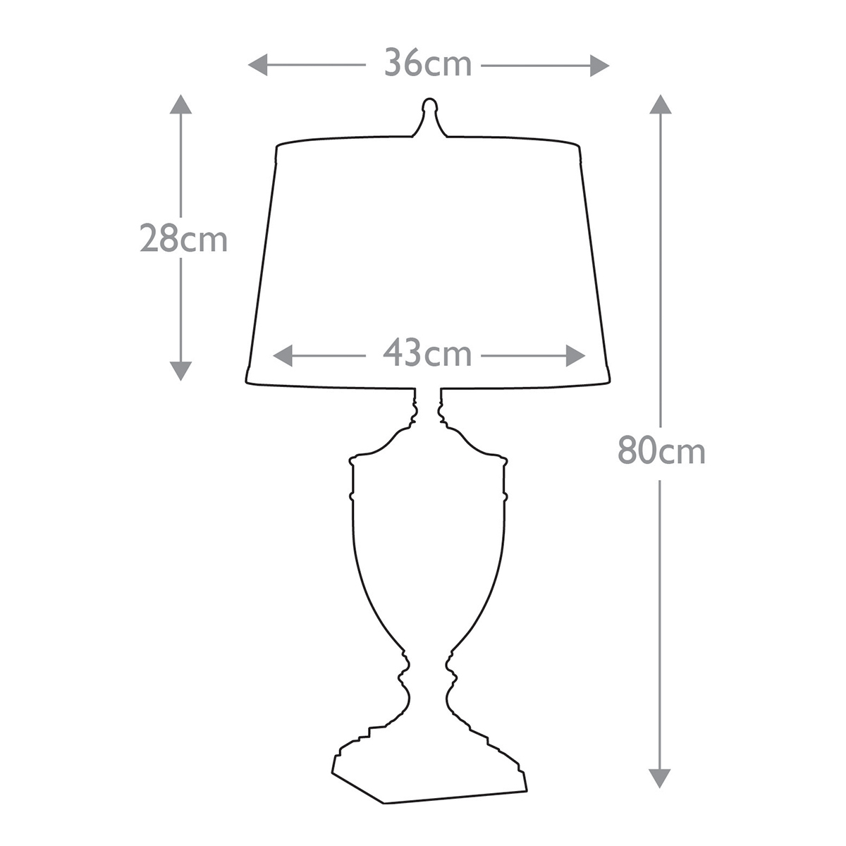 Настольная лампа со тканевым абажуром и прозрачным ребристым стеклянным основанием Quoizel в Кирове