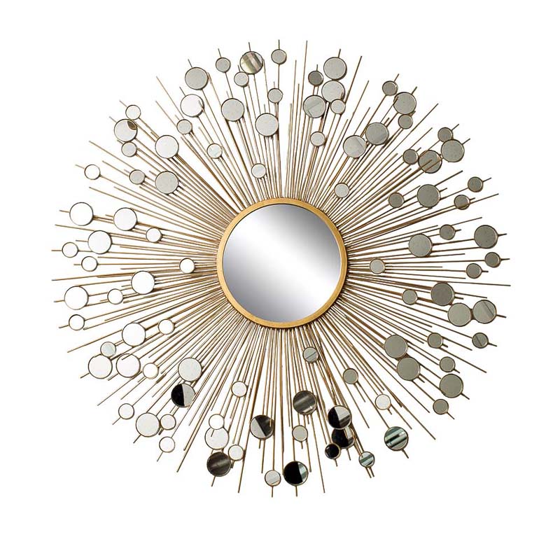 Зеркало-солнце Rays With Mirrors Золотой Зеркало-солнце Rays With Mirrors Золотой в Кирове | Loft Concept