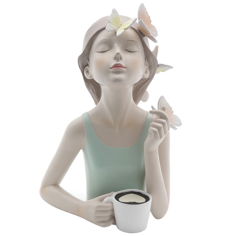 Статуэтка Butterfly Girl Sympathy Бежевый Белый Голубой пастельный Статуэтка Butterfly Girl Sympathy Бежевый Белый Голубой пастельный в Кирове | Loft Concept