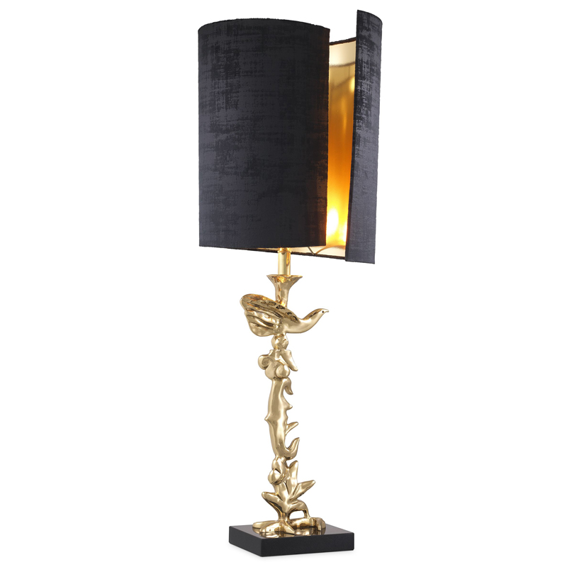 Настольная лампа Eichholtz Table Lamp Aras Латунь Черный Настольная лампа Eichholtz Table Lamp Aras Латунь Черный в Кирове | Loft Concept