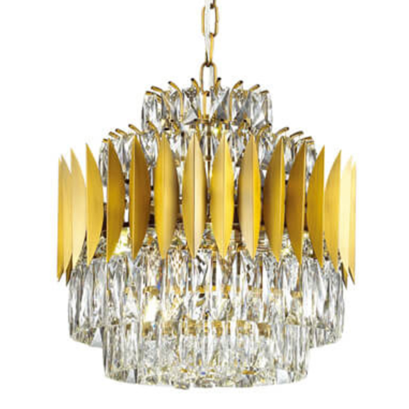 Люстра KEBO KING CHANDELIER 45 Латунь Прозрачное Стекло Люстра KEBO KING CHANDELIER 45 Латунь Прозрачное Стекло в Кирове | Loft Concept