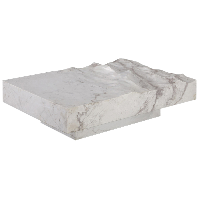Дизайнерский журнальный стол Mathieu Lehanneur Sculpts Ocean Memories Square White Белый Мрамор Bianco Дизайнерский журнальный стол Mathieu Lehanneur Sculpts Ocean Memories Square White Белый Мрамор Bianco в Кирове | Loft Concept