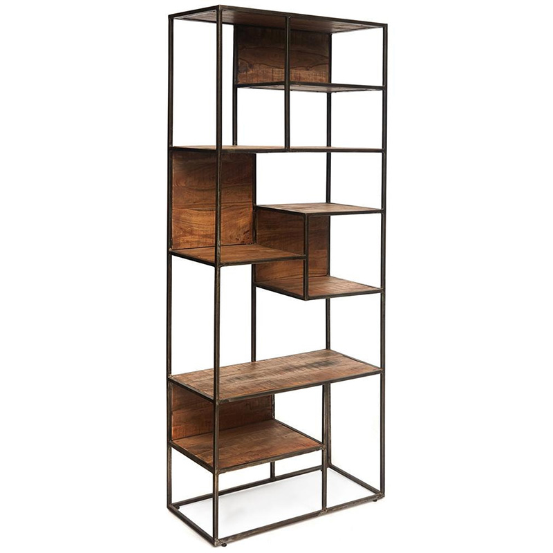 Стеллаж Loft Acacia Shelving small Древесина Черный Стеллаж Loft Acacia Shelving small Древесина Черный в Кирове | Loft Concept