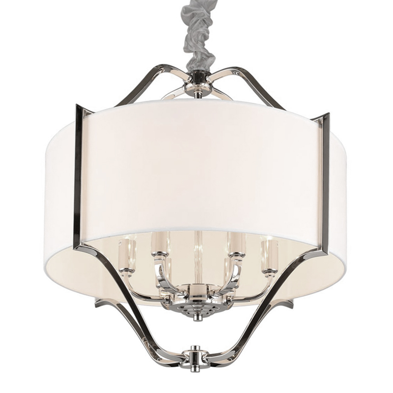 Люстра Mandeville Chandelier Белый Хром Люстра Mandeville Chandelier Белый Хром в Кирове | Loft Concept