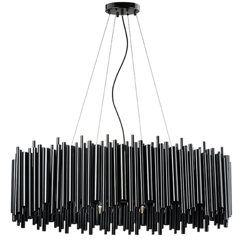 Люстра Delightfull Brubeck Chandelier Black Oval Люстра Delightfull Brubeck Chandelier Black Oval в Кирове | Loft Concept