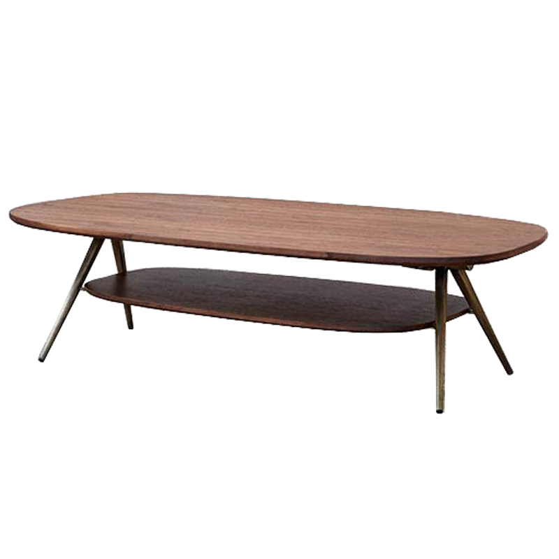 Кофейный стол Killigrew Coffee Table Орех Золотой Кофейный стол Killigrew Coffee Table Орех Золотой в Кирове | Loft Concept