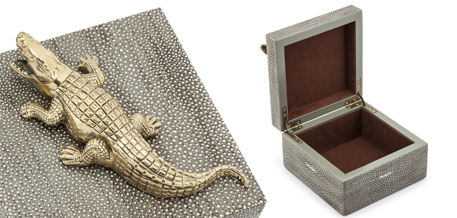 Шкатулка BOX KRIZIA CROCO SQ Шкатулка BOX KRIZIA CROCO SQ - Loft-Concept в Кирове