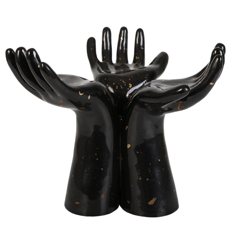 Статуэтка Hands Vase Черный Статуэтка Hands Vase Черный в Кирове | Loft Concept