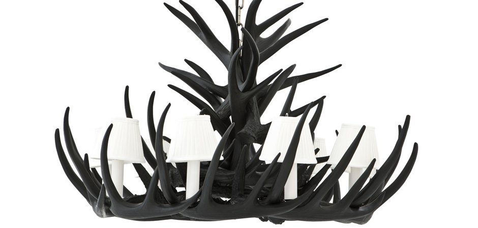 Люстра Eichholtz Chandelier Horn Highlands Black - Loft-Concept в Кирове